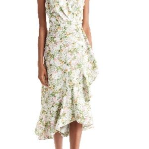 Floral Ruffle Hem Dress